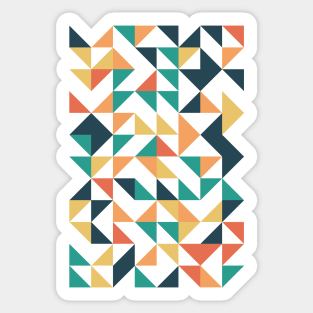 Bright Geometric Colourful Triangle Pattern Sticker